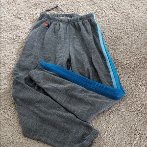 Aviator Nation Gray Sweatpants with Rainbow Detail